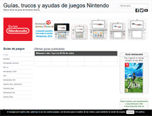 Tablet Screenshot of guiasnintendo.com